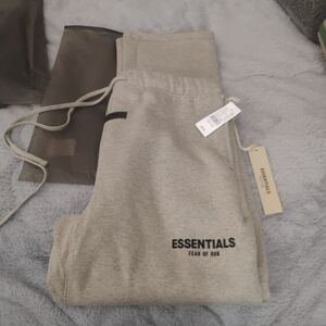 ESSENTIALS Fear of God Light Gray Sweatpants